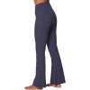 imageSunzel Flare Leggings for Women with Pockets Crossover Yoga Pants with Tummy Control High Waisted and Wide LegAsh Blue