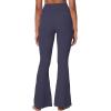 imageSunzel Flare Leggings for Women with Pockets Crossover Yoga Pants with Tummy Control High Waisted and Wide LegAsh Blue