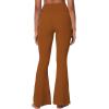 imageSunzel Flare Leggings for Women with Pockets Crossover Yoga Pants with Tummy Control High Waisted and Wide LegCaramel Cafe
