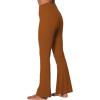 imageSunzel Flare Leggings for Women with Pockets Crossover Yoga Pants with Tummy Control High Waisted and Wide LegCaramel Cafe