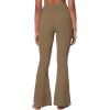 imageSunzel Flare Leggings for Women with Pockets Crossover Yoga Pants with Tummy Control High Waisted and Wide LegCoca Mocha
