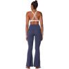 imageSunzel Flare Leggings for Women with Pockets Crossover Yoga Pants with Tummy Control High Waisted and Wide LegDeep Sea Blue
