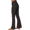 imageSunzel Flare Leggings for Women with Pockets Crossover Yoga Pants with Tummy Control High Waisted and Wide LegJava Brown