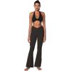 imageSunzel Flare Leggings for Women with Pockets Crossover Yoga Pants with Tummy Control High Waisted and Wide LegJava Brown