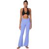 imageSunzel Flare Leggings for Women with Pockets Crossover Yoga Pants with Tummy Control High Waisted and Wide LegLight Blue