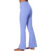 imageSunzel Flare Leggings for Women with Pockets Crossover Yoga Pants with Tummy Control High Waisted and Wide LegLight Blue