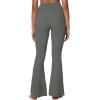 imageSunzel Flare Leggings for Women with Pockets Crossover Yoga Pants with Tummy Control High Waisted and Wide LegLight Grey
