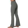 imageSunzel Flare Leggings for Women with Pockets Crossover Yoga Pants with Tummy Control High Waisted and Wide LegLight Grey