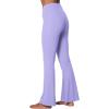 imageSunzel Flare Leggings for Women with Pockets Crossover Yoga Pants with Tummy Control High Waisted and Wide LegLilac