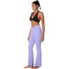 imageSunzel Flare Leggings for Women with Pockets Crossover Yoga Pants with Tummy Control High Waisted and Wide LegLilac