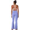 imageSunzel Flare Leggings for Women with Pockets Crossover Yoga Pants with Tummy Control High Waisted and Wide LegPeriwinkle