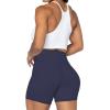 imageSunzel No Front Seam High Waist Biker Shorts for Women Squat Proof Yoga Workout Gym Bike ShortsAsh Blue