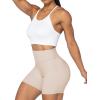 imageSunzel No Front Seam High Waist Biker Shorts for Women Squat Proof Yoga Workout Gym Bike ShortsBeige