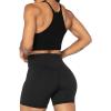imageSunzel No Front Seam High Waist Biker Shorts for Women Squat Proof Yoga Workout Gym Bike ShortsBlack