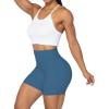 imageSunzel No Front Seam High Waist Biker Shorts for Women Squat Proof Yoga Workout Gym Bike ShortsBlue Gray
