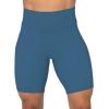 imageSunzel No Front Seam High Waist Biker Shorts for Women Squat Proof Yoga Workout Gym Bike ShortsBlue Gray