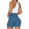 imageSunzel No Front Seam High Waist Biker Shorts for Women Squat Proof Yoga Workout Gym Bike ShortsBlue Gray