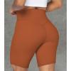 imageSunzel No Front Seam High Waist Biker Shorts for Women Squat Proof Yoga Workout Gym Bike ShortsCaramel