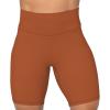 imageSunzel No Front Seam High Waist Biker Shorts for Women Squat Proof Yoga Workout Gym Bike ShortsCaramel