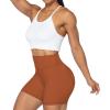 imageSunzel No Front Seam High Waist Biker Shorts for Women Squat Proof Yoga Workout Gym Bike ShortsCaramel Cafe