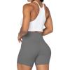 imageSunzel No Front Seam High Waist Biker Shorts for Women Squat Proof Yoga Workout Gym Bike ShortsCharcoal Grey