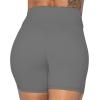 imageSunzel No Front Seam High Waist Biker Shorts for Women Squat Proof Yoga Workout Gym Bike ShortsCharcoal Grey