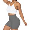 imageSunzel No Front Seam High Waist Biker Shorts for Women Squat Proof Yoga Workout Gym Bike ShortsCharcoal Grey