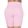 imageSunzel No Front Seam High Waist Biker Shorts for Women Squat Proof Yoga Workout Gym Bike ShortsCherry Pink