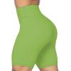 imageSunzel No Front Seam High Waist Biker Shorts for Women Squat Proof Yoga Workout Gym Bike ShortsGreenery Green