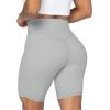 imageSunzel No Front Seam High Waist Biker Shorts for Women Squat Proof Yoga Workout Gym Bike ShortsGrey