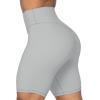 imageSunzel No Front Seam High Waist Biker Shorts for Women Squat Proof Yoga Workout Gym Bike ShortsGrey