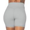 imageSunzel No Front Seam High Waist Biker Shorts for Women Squat Proof Yoga Workout Gym Bike ShortsGrey