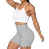 imageSunzel No Front Seam High Waist Biker Shorts for Women Squat Proof Yoga Workout Gym Bike ShortsGrey