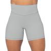 imageSunzel No Front Seam High Waist Biker Shorts for Women Squat Proof Yoga Workout Gym Bike ShortsGrey