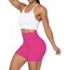 imageSunzel No Front Seam High Waist Biker Shorts for Women Squat Proof Yoga Workout Gym Bike ShortsHot Pink