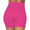 imageSunzel No Front Seam High Waist Biker Shorts for Women Squat Proof Yoga Workout Gym Bike ShortsHot Pink