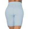 imageSunzel No Front Seam High Waist Biker Shorts for Women Squat Proof Yoga Workout Gym Bike ShortsLight Blue