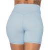 imageSunzel No Front Seam High Waist Biker Shorts for Women Squat Proof Yoga Workout Gym Bike ShortsLight Blue