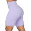 imageSunzel No Front Seam High Waist Biker Shorts for Women Squat Proof Yoga Workout Gym Bike ShortsLilac