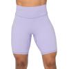 imageSunzel No Front Seam High Waist Biker Shorts for Women Squat Proof Yoga Workout Gym Bike ShortsLilac