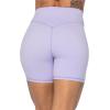 imageSunzel No Front Seam High Waist Biker Shorts for Women Squat Proof Yoga Workout Gym Bike ShortsLilac