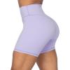 imageSunzel No Front Seam High Waist Biker Shorts for Women Squat Proof Yoga Workout Gym Bike ShortsLilac