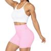 imageSunzel No Front Seam High Waist Biker Shorts for Women Squat Proof Yoga Workout Gym Bike ShortsMilkshake Pink