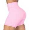 imageSunzel No Front Seam High Waist Biker Shorts for Women Squat Proof Yoga Workout Gym Bike ShortsMilkshake Pink