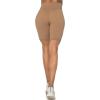 imageSunzel No Front Seam High Waist Biker Shorts for Women Squat Proof Yoga Workout Gym Bike ShortsMocha