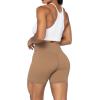 imageSunzel No Front Seam High Waist Biker Shorts for Women Squat Proof Yoga Workout Gym Bike ShortsMocha