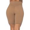 imageSunzel No Front Seam High Waist Biker Shorts for Women Squat Proof Yoga Workout Gym Bike ShortsMocha