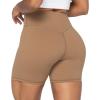 imageSunzel No Front Seam High Waist Biker Shorts for Women Squat Proof Yoga Workout Gym Bike ShortsMocha