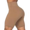 imageSunzel No Front Seam High Waist Biker Shorts for Women Squat Proof Yoga Workout Gym Bike ShortsMocha