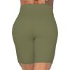 imageSunzel No Front Seam High Waist Biker Shorts for Women Squat Proof Yoga Workout Gym Bike ShortsOlive Green